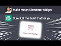 Make Your Own Elementor Widget Using ChatGPT (5 Easy Steps)