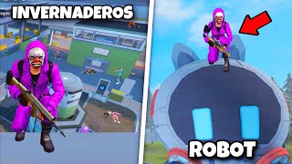 RETO: YO CAMPEO EN INVERNADERO Y MI NOVIA EN EL ROBOT 😰 FREE FIRE