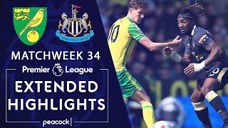 Norwich City v. Newcastle United | PREMIER LEAGUE HIGHLIGHTS | 4/23/2022 | NBC Sports