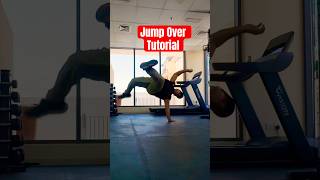 Easy Jump Over breakdance footwork for beginners #parkour #breakdance #gymnastics #hiphop #flips
