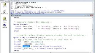 SAS Missing Data