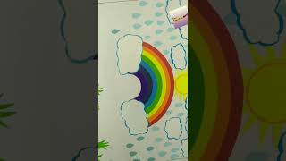 Rainy Season Chart | School Project | DIY | Rainbow #shorts