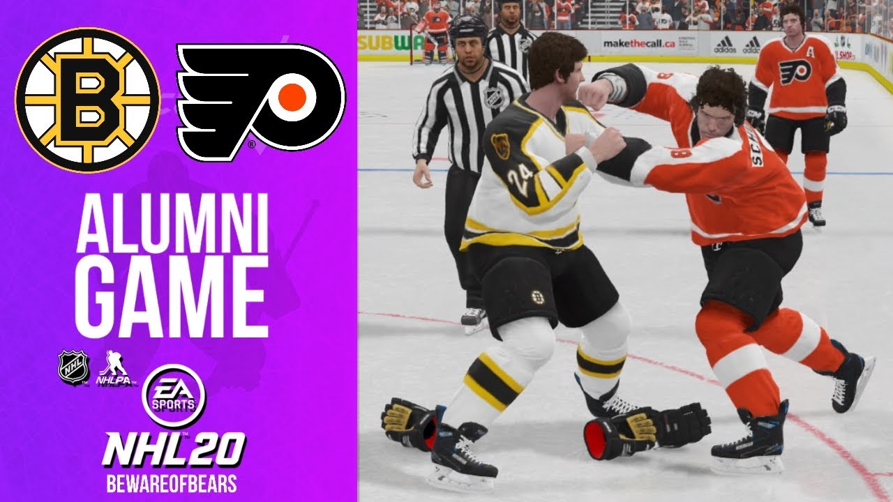 NHL 20 | Boston Bruins Vs. Philadelphia Flyers | Alumni Game [Gameplay ...