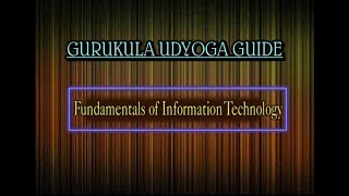 GURUKULAM (Mains) || Library Science - Fundamentals of Information Technology ||J. Vivekavardhan