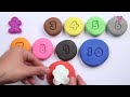 learn counting 1 to 10 numbers for kids with play doh more clay videos