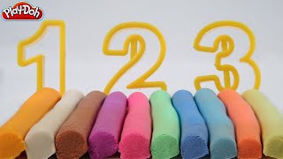 Learn Counting 1 to 10 Numbers for Kids With Play Doh + More Clay Videos