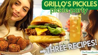 PICKLE Entree, Side, and Cocktail! ~Grillo's Pickles Three Ways~