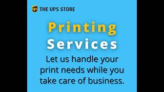 Printing services by UPS Store Canada 580