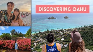 oahu vlog 🥥🌺🌴 two weeks in hawaii // luau, waikiki beach, hikes \u0026 hawaiian meals | pt 1