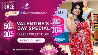 Valentine's Day Special Sarees Collection | WhatsApp Number 733 733 7000 | Brand Mandir Sarees LIVE