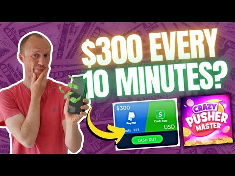 Revisión de Crazy Pusher Master: ¿300 cada 10 minutos? (Prueba REAL)