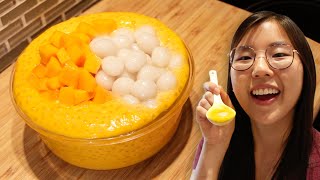 4-Ingredient Mango Sago 🥭 (with chewy mochi balls)