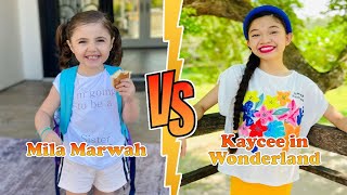 Kaycee in Wonderland VS Mila Marwah (The Anazala Family) Transformation 👑New Stars From Baby To 2023