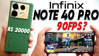 Infinix Note 40 Pro 5G Pubg Gaming Test🔥 90Fps? | Phone Under ₹20,000?