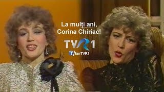 Corina Chiriac la TVR1, în emisiunea \