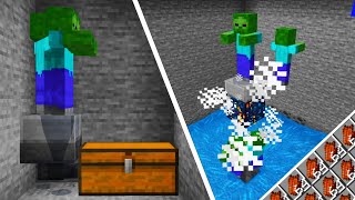 EASIEST 1.20 Zombie & Skeleton Mob Spawner XP Farm in Minecraft Bedrock & Java