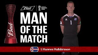 Hannes HALLDORSSON (Iceland) - Man of the Match - MATCH 7