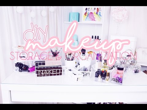 10 DIY Makeup Storage & Organization Ideas ♡ 10 DIY Makeup Storage & Organization Ideas ♡