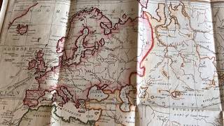 Captain Cook World Exploration map 1801 rare Dutch Australia Tasmania joined