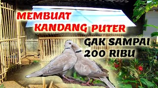 KANDANG BURUNG PUTER MODEL RUMAH CANTIK || KANDANG BURUNG DARI BAMBU CANTIK