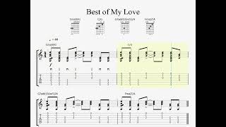 Best of my Love - Eagles - TAB - Guitarra