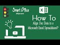 How To Align Our Data in a Microsoft Excel Spreadsheet?