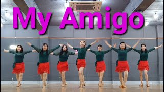 My Amigo line dance (Improver) Demo