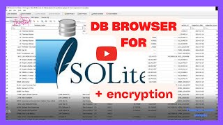DB Browser how to create and open encrypted sqlite database file - (how to secure sqlite database)