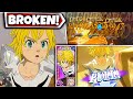 MOST BROKEN HERO IN HISTORY?! DEMON KING MELIODAS SHOWCASE & SUMMONS! | 7DS: Grand Cross