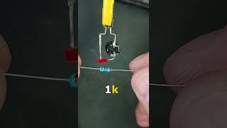 Simple blinking LED circuit with BC 547 - Strobe light