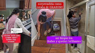 LIMPIANDO ESTAS PARTES DE LA COCINA QUE ESTABAN MUY GRASOSAS| ESTO UTIIZO PARA LIMPIAR LOS BAÑOS