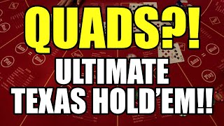 QUADS?! Crazy comeback!? Ultimate Texas Hold'em!!