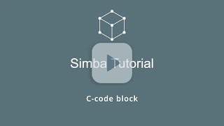 How to use the C-Code block on Simba