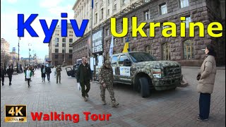 Kyiv UKRAINE [4K] Walking Tour City Centre | Virtual Tour 2023