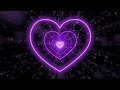 love heart💜purple heart background heart tunnel background animated background 3hours