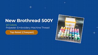 New Brothread Embroidery Thread Reviews | 500Y 40 Colors Polyester Thread | 1 Minute Review