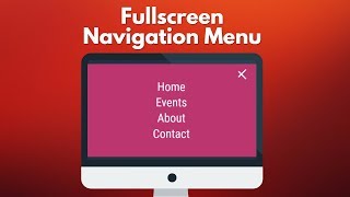 Animated Fullscreen Navigation Menu HTML/CSS/JavaScript