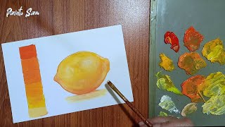OIL PAINTING DEMONSTRATION#19 / Quick Tip 02 / Lemon oil painting demo time lapse@paintosam
