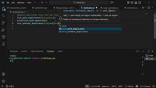Remove DUPLICATES easily - python one line code