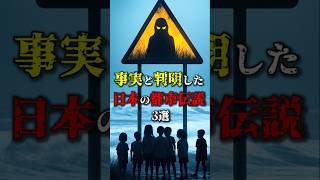 近年、事実と判明した日本の都市伝説 3選…#都市伝説#雑学#怖い話#歴史#ミステリー#shorts