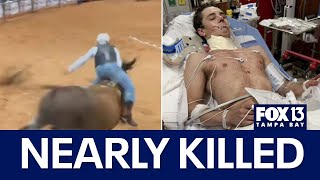 Bull rider survives 'freak accident' in Florida