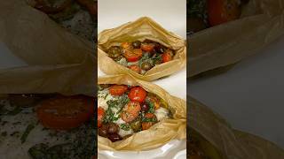 Filet de daurade en papillote😋#healthyfood #health #poison #food #youtubeshorts #shorts #recipe