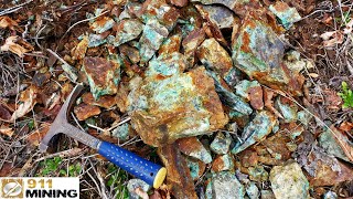 High Grade Gold, Silver \u0026 Copper Ore From A Mine Dump!