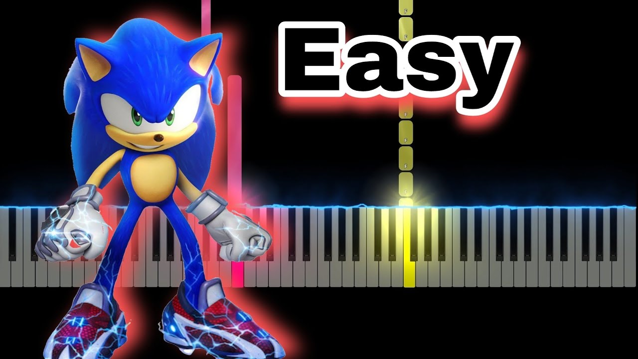 Sonic Prime Theme Easy Piano Tutorial Youtube Music