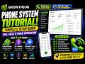 How to Set Up Your Phone System in Growtheon (Step-by-Step Guide)