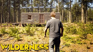 WILDERNESS - NEW Survival Base Home Building in Massive Forest YOU CAN PLAY AS A BEAR OR WOLF TOO?