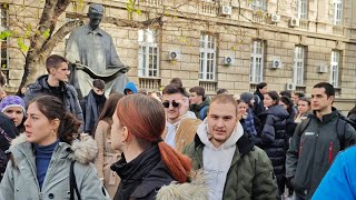 Uživo: Studenti Vučiću rekli ne i sa narodom blokiraju Beograd