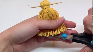 DIY Pompon gland en laine