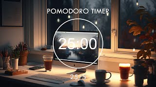 4-HOUR Pomodoro 25/05 📚 Lofi Beats to Study and Relax, Working Productivity 📚 Focus Station