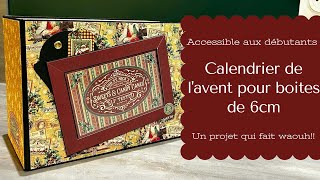 Calendrier de l'avent pour boite de 6cm